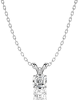 Shimmering Serenade Solitaire Pendant