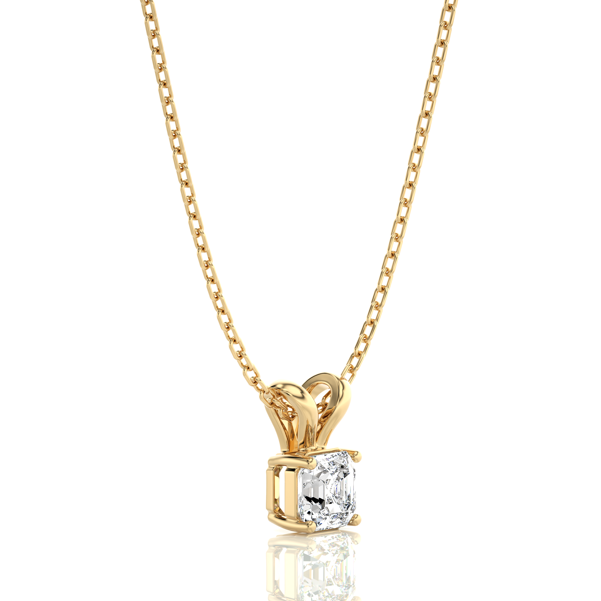 Shimmering Serenade Solitaire Pendant