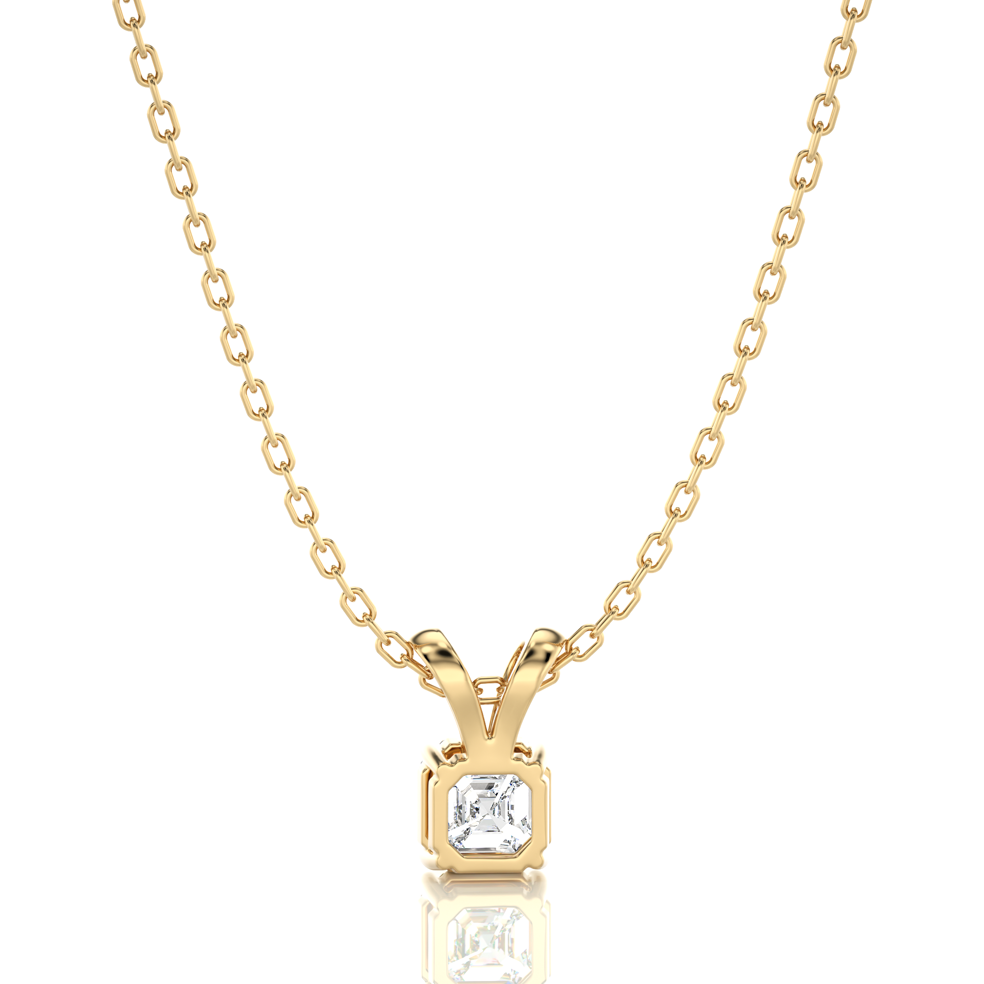 Shimmering Serenade Solitaire Pendant