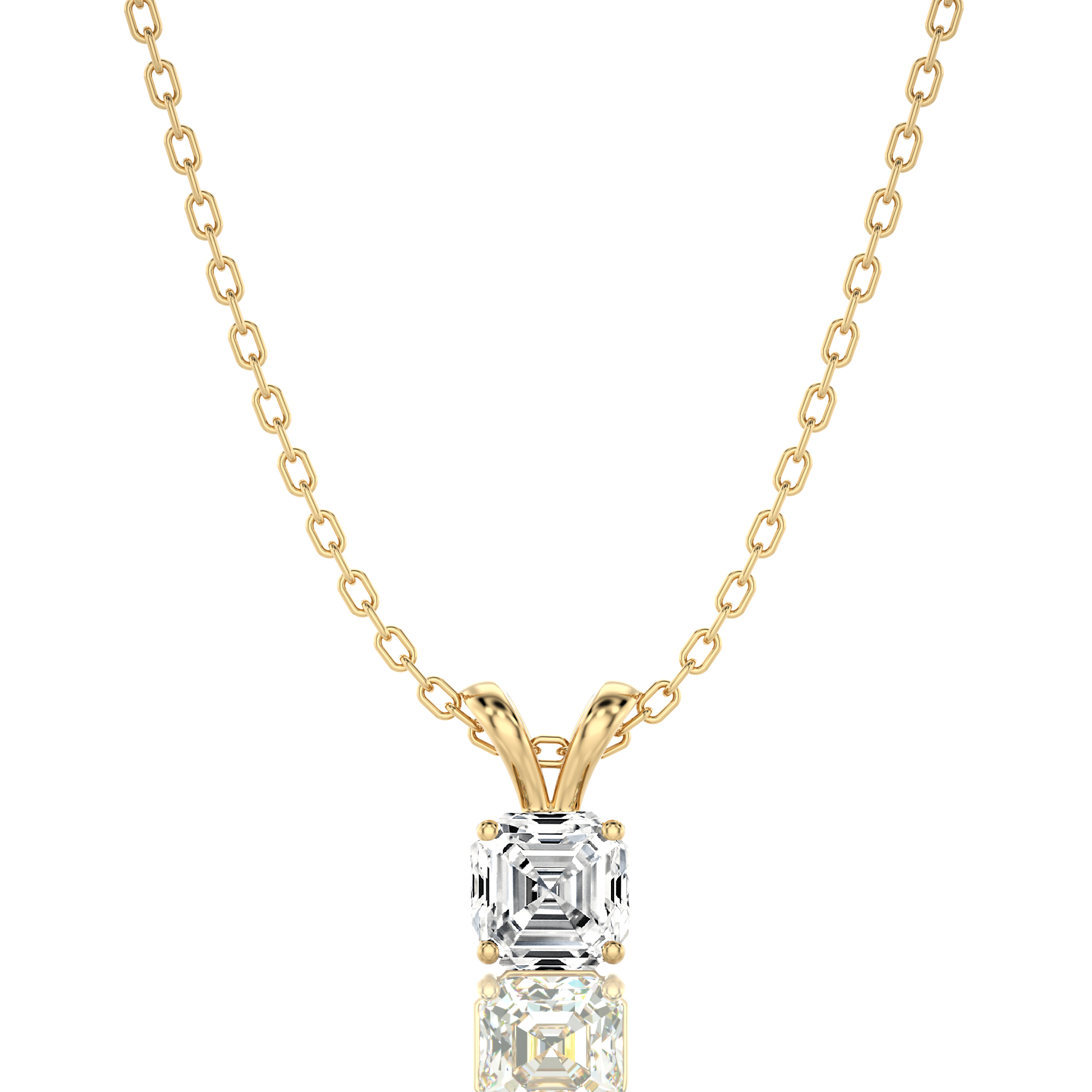 Shimmering Serenade Solitaire Pendant