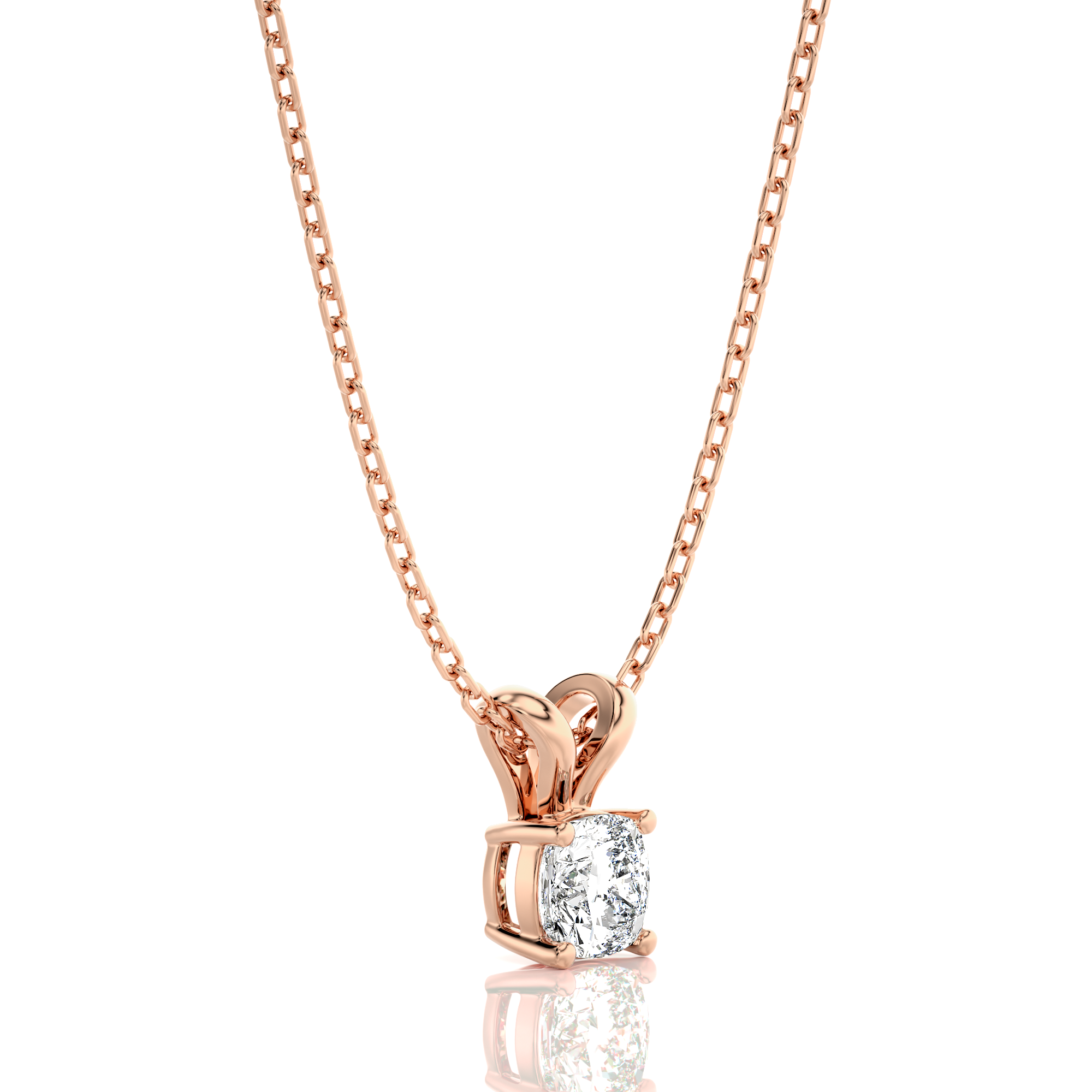 Shimmering Serenade Solitaire Pendant