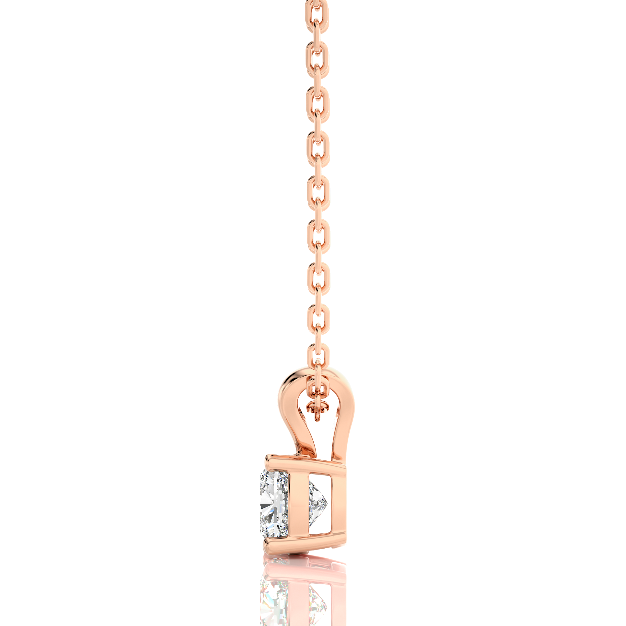 Shimmering Serenade Solitaire Pendant