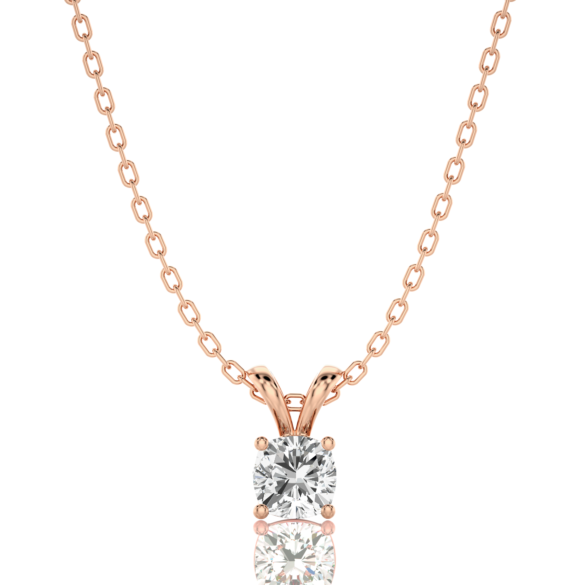 Shimmering Serenade Solitaire Pendant