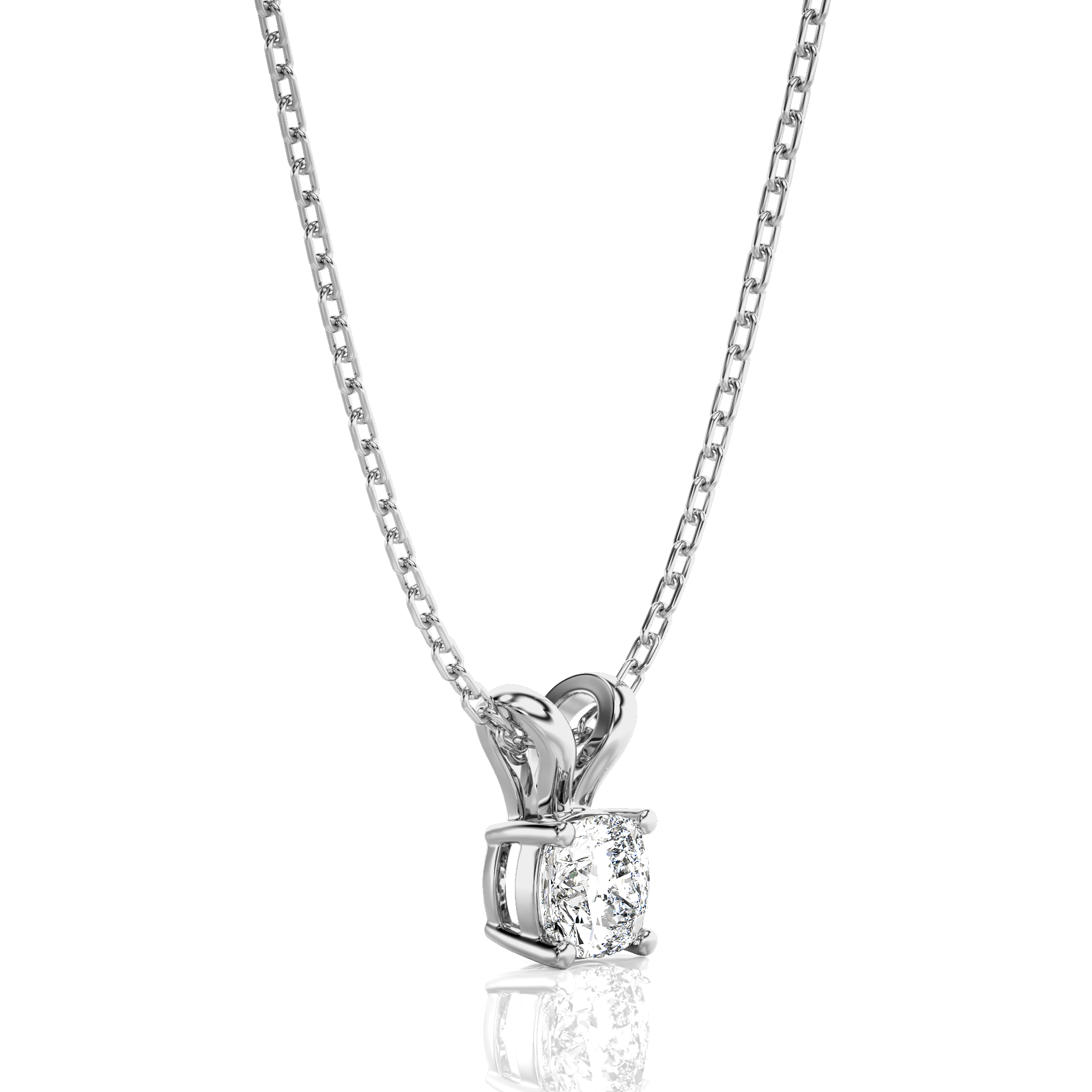 Shimmering Serenade Solitaire Pendant