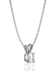 Shimmering Serenade Solitaire Pendant