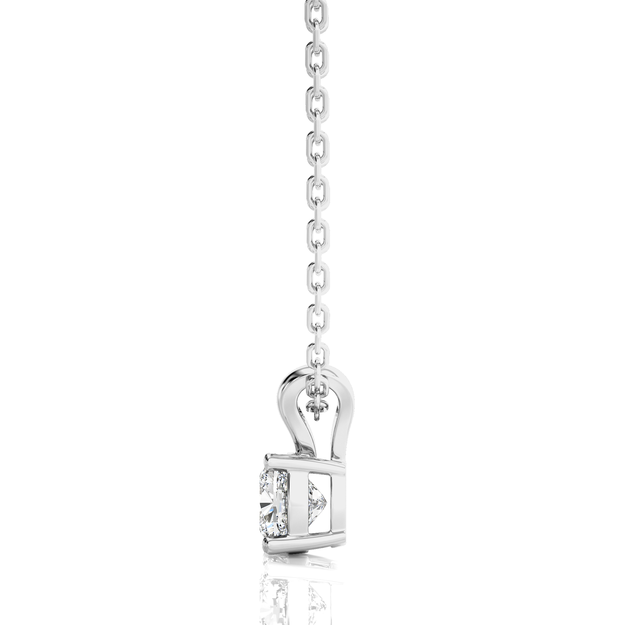 Shimmering Serenade Solitaire Pendant