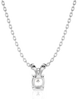 Shimmering Serenade Solitaire Pendant
