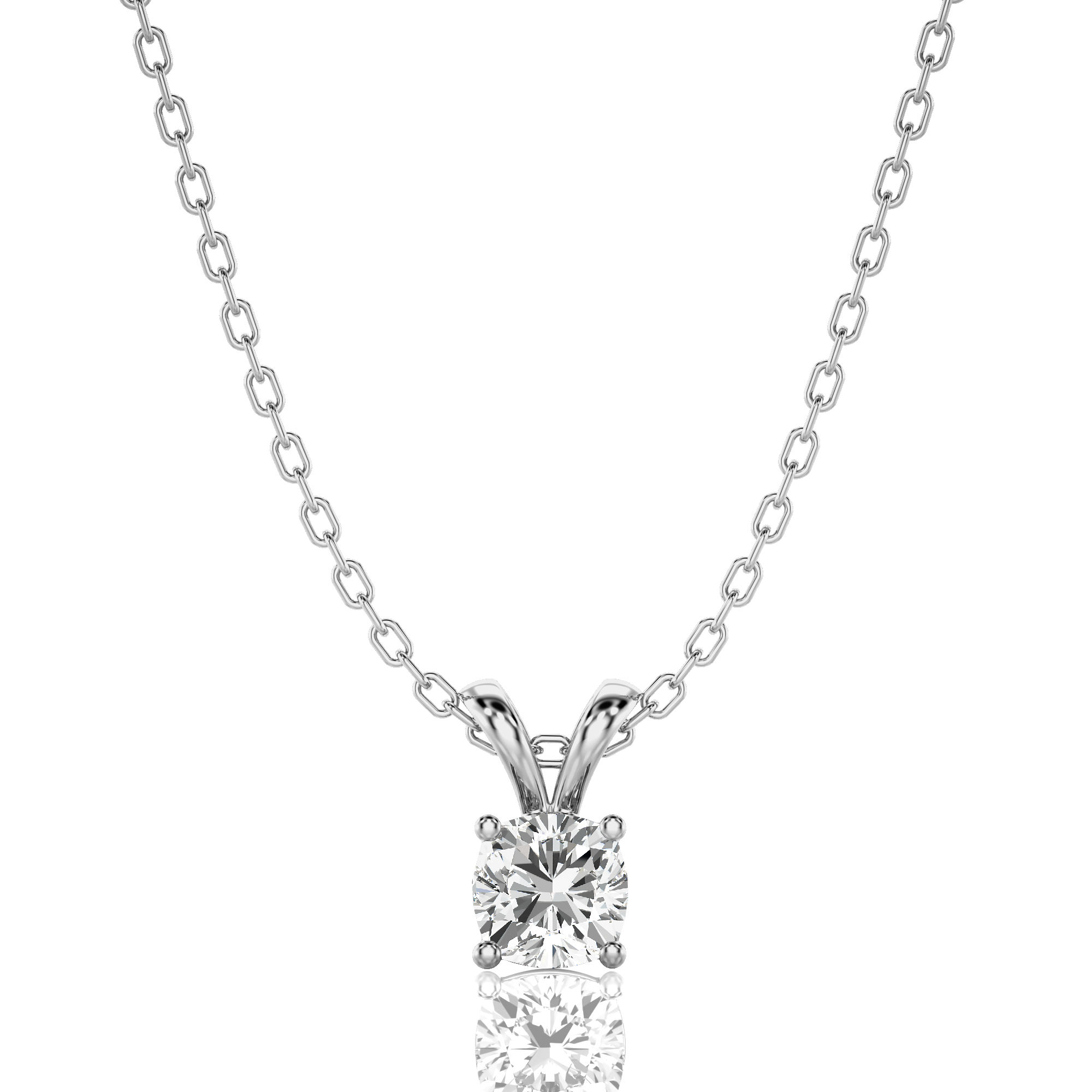 Shimmering Serenade Solitaire Pendant