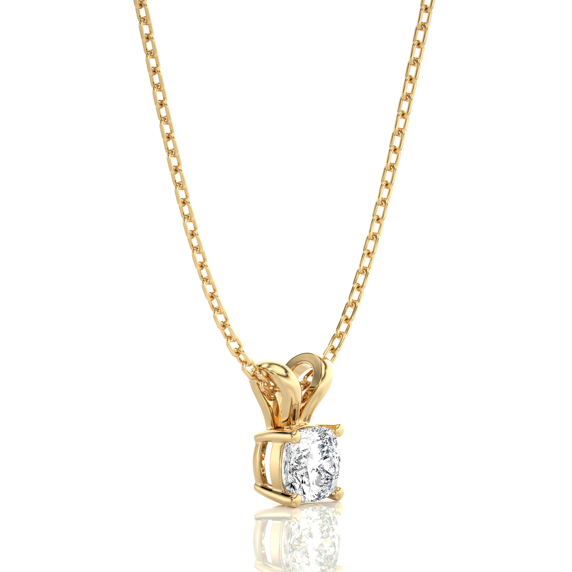 Shimmering Serenade Solitaire Pendant