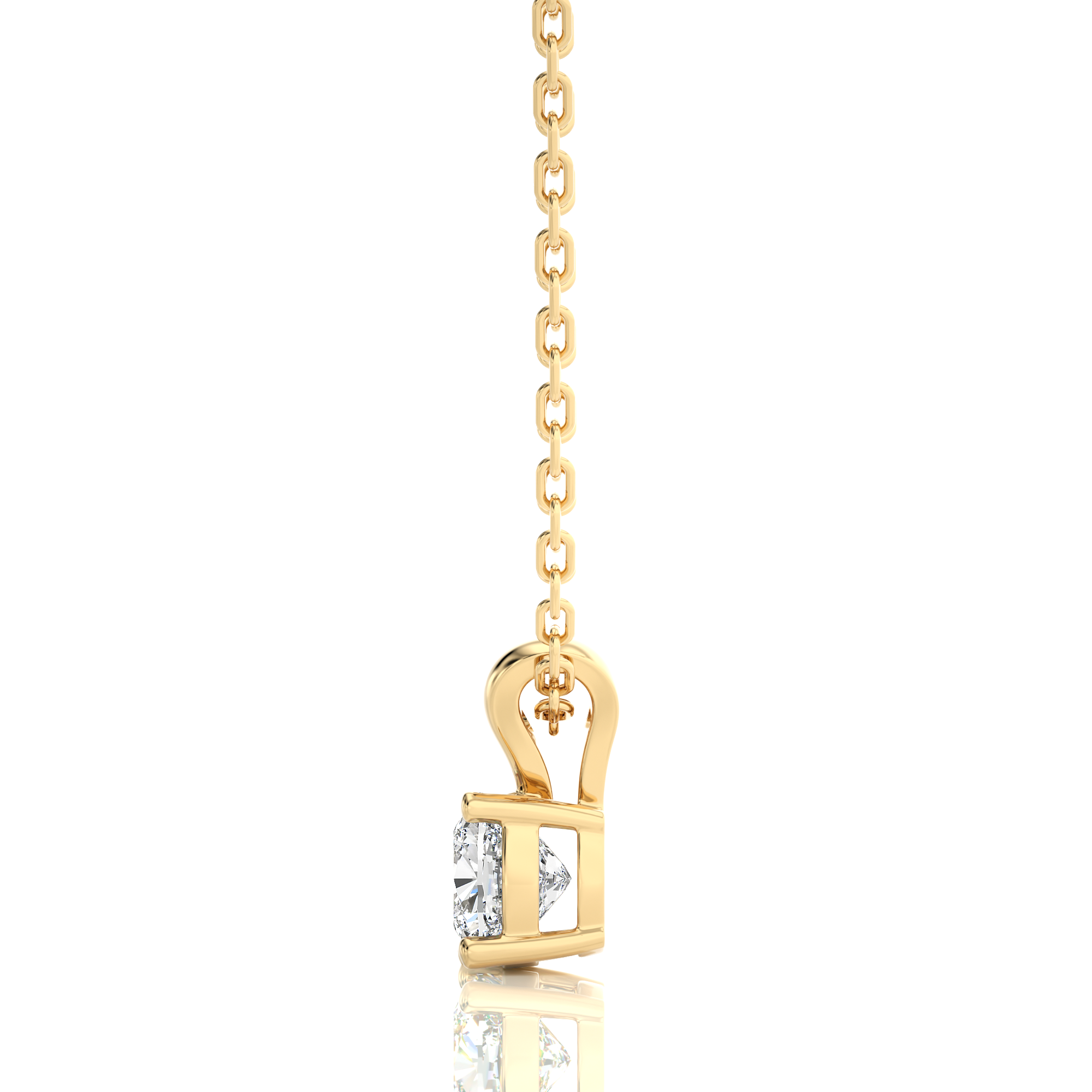 Shimmering Serenade Solitaire Pendant