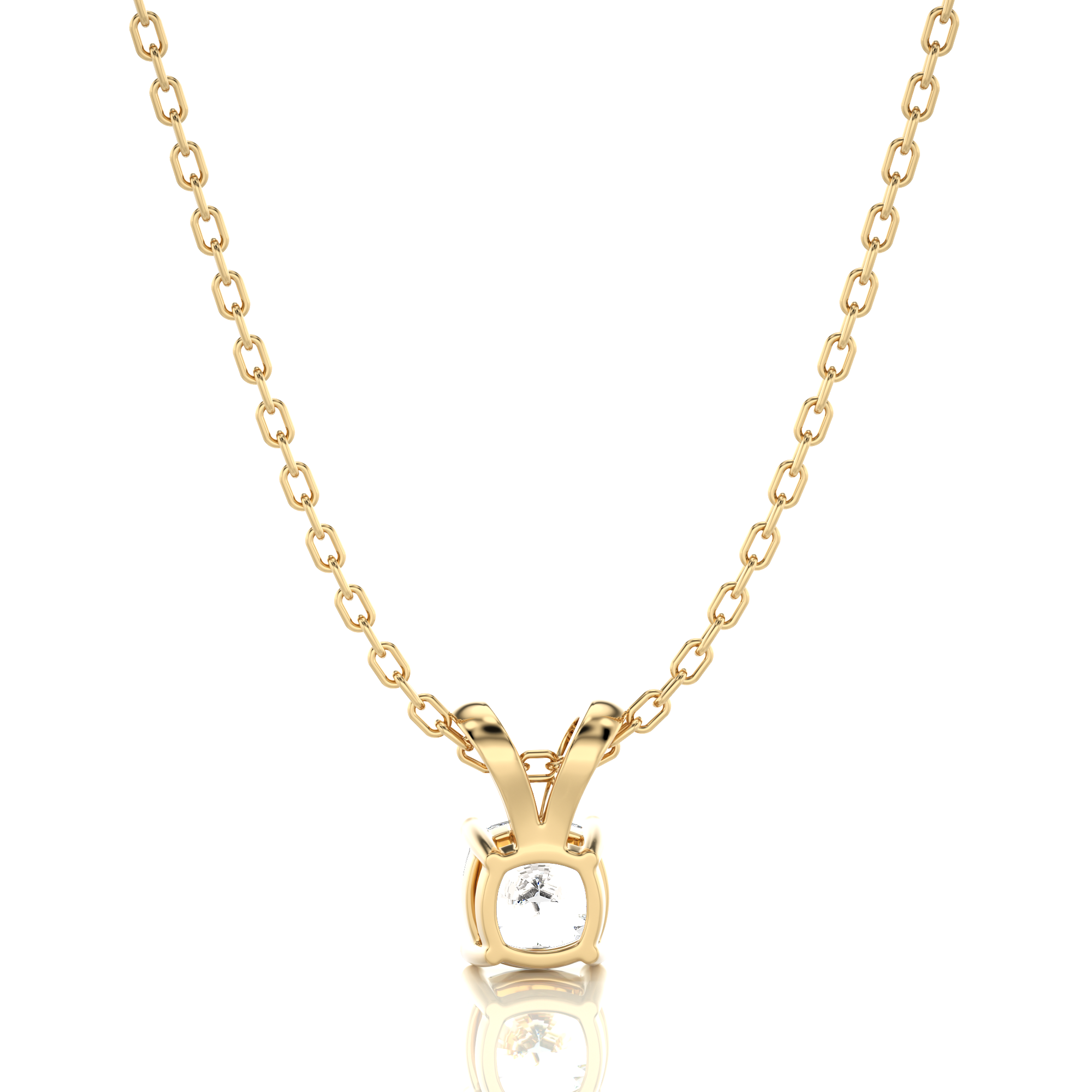 Shimmering Serenade Solitaire Pendant