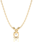 Shimmering Serenade Solitaire Pendant