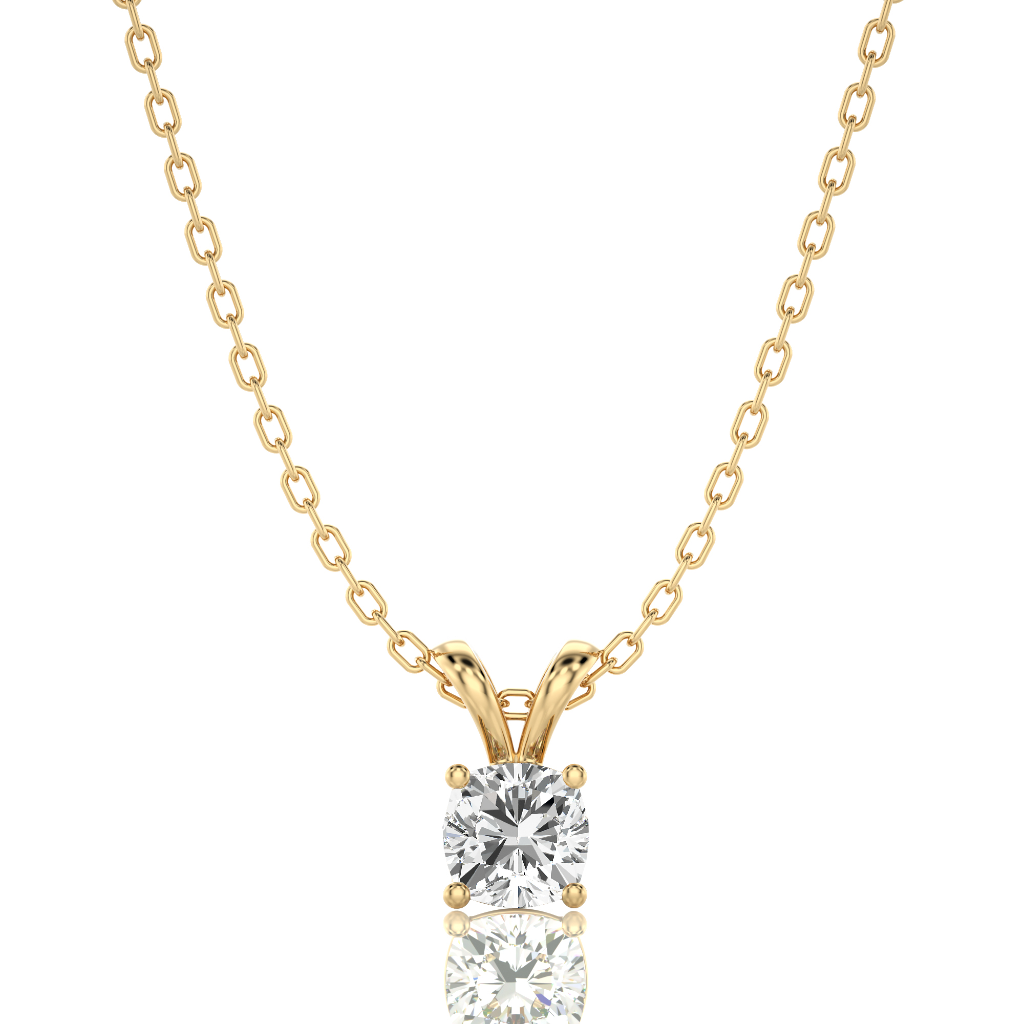 Shimmering Serenade Solitaire Pendant