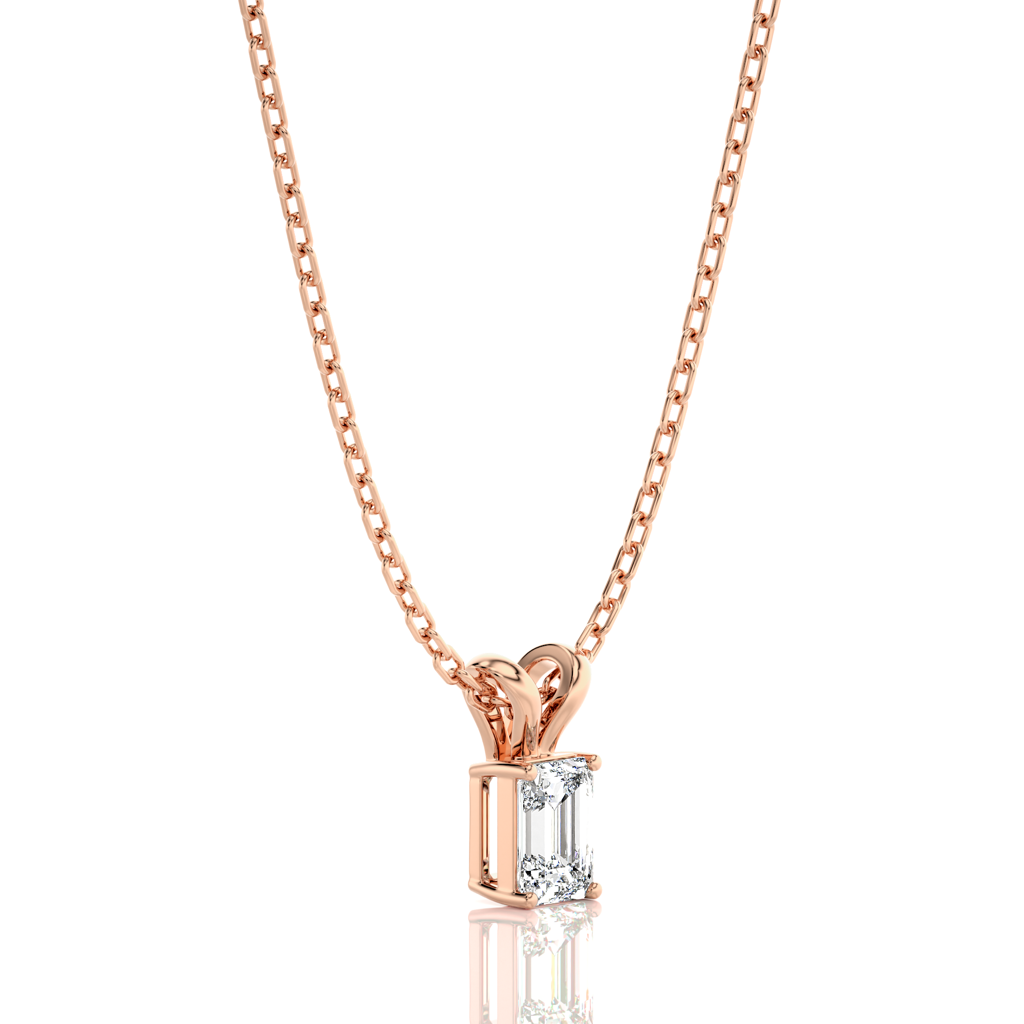 Shimmering Serenade Solitaire Pendant