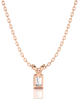 Shimmering Serenade Solitaire Pendant