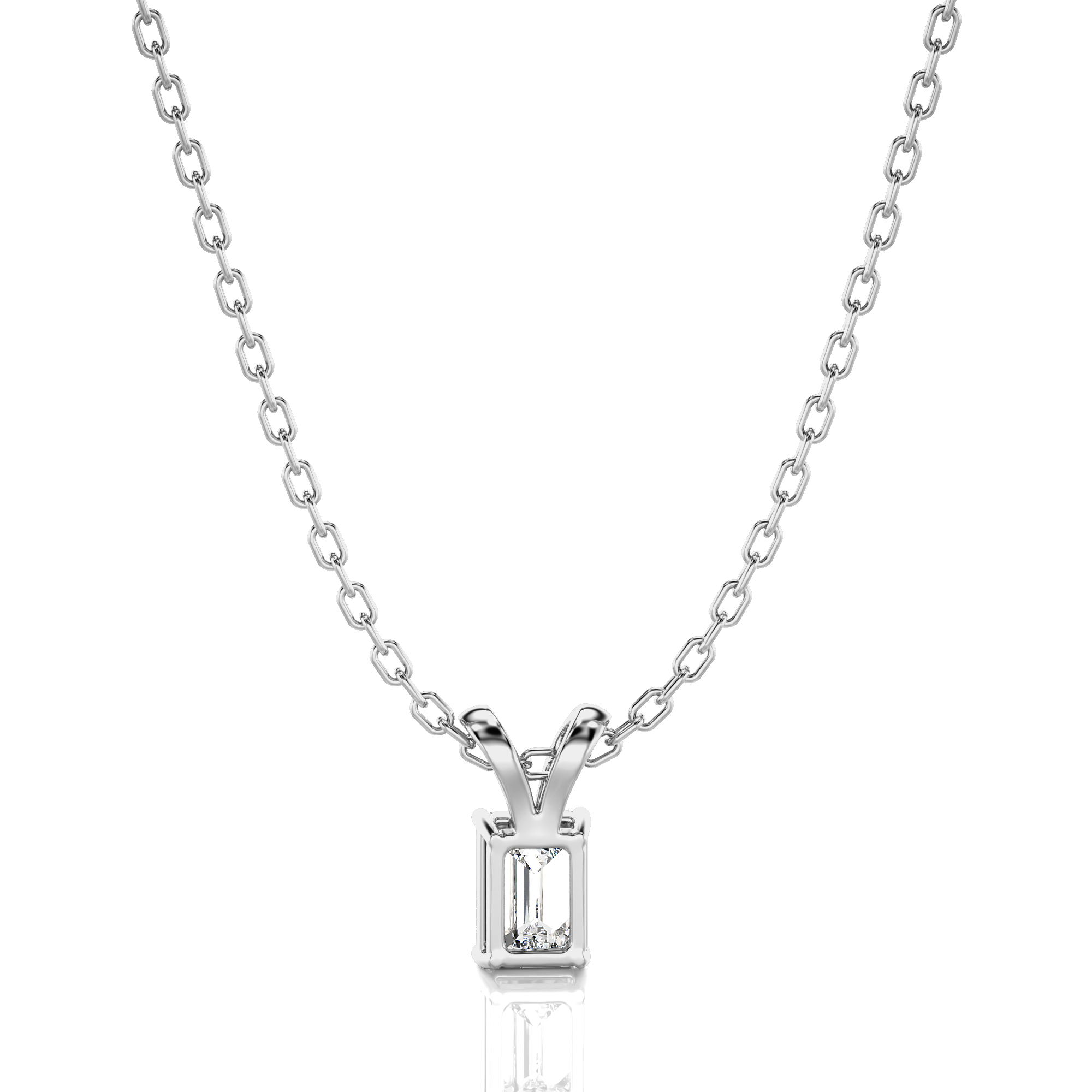 Shimmering Serenade Solitaire Pendant