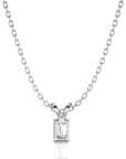 Shimmering Serenade Solitaire Pendant