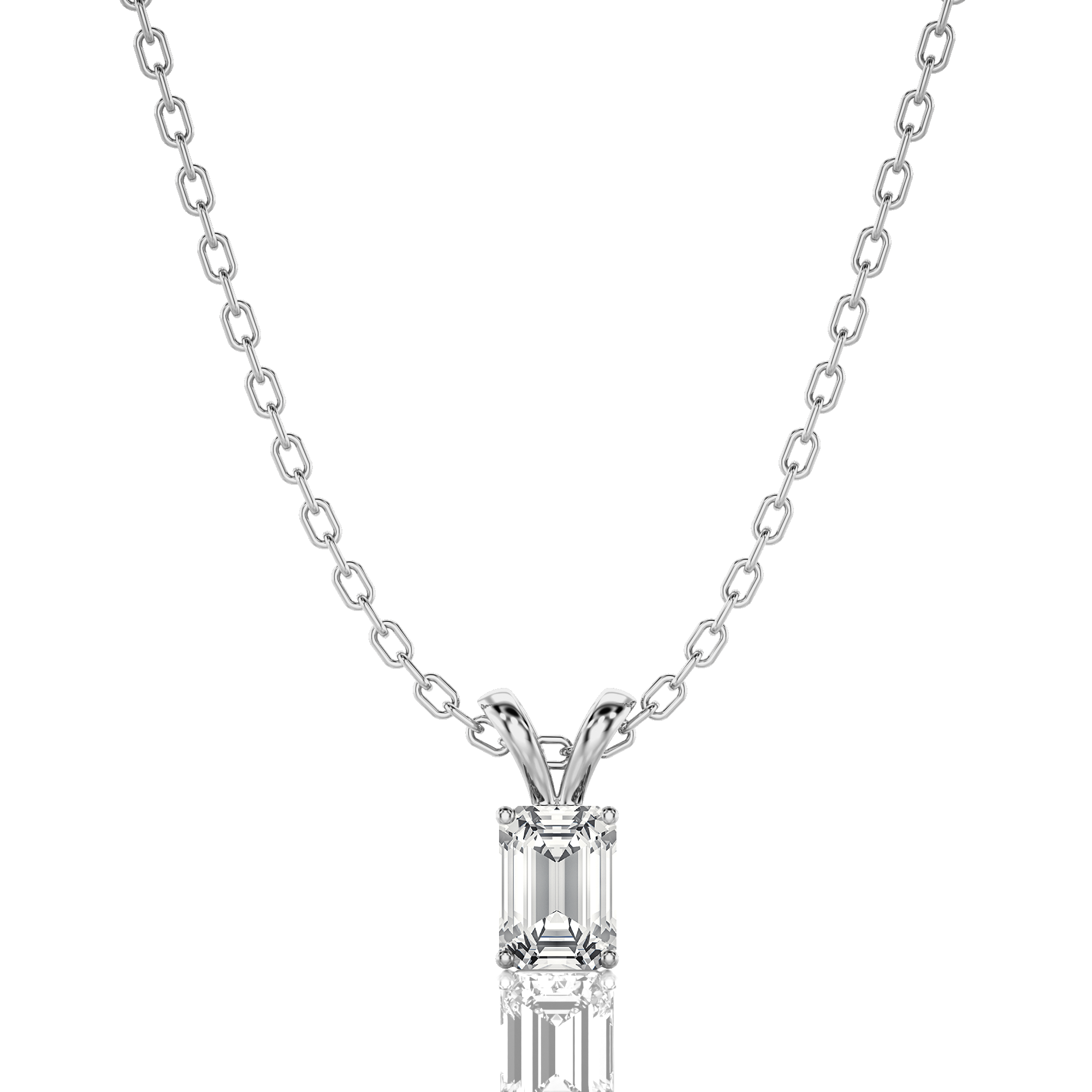 Shimmering Serenade Solitaire Pendant