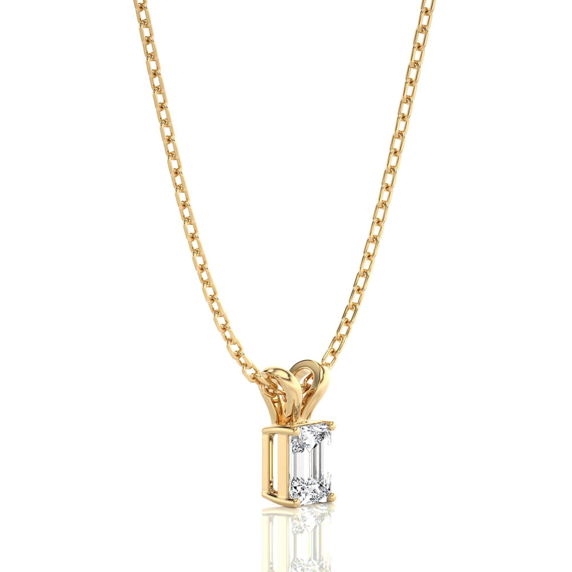 Shimmering Serenade Solitaire Pendant