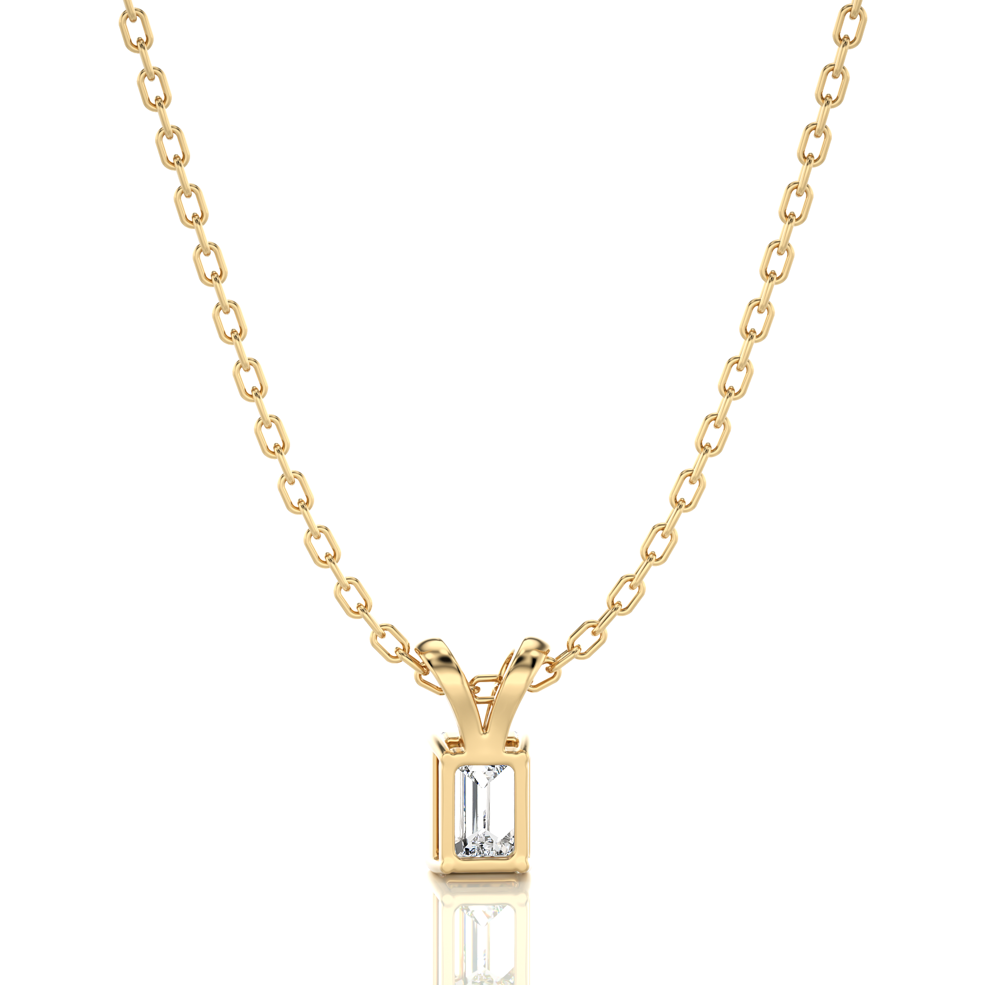 Shimmering Serenade Solitaire Pendant