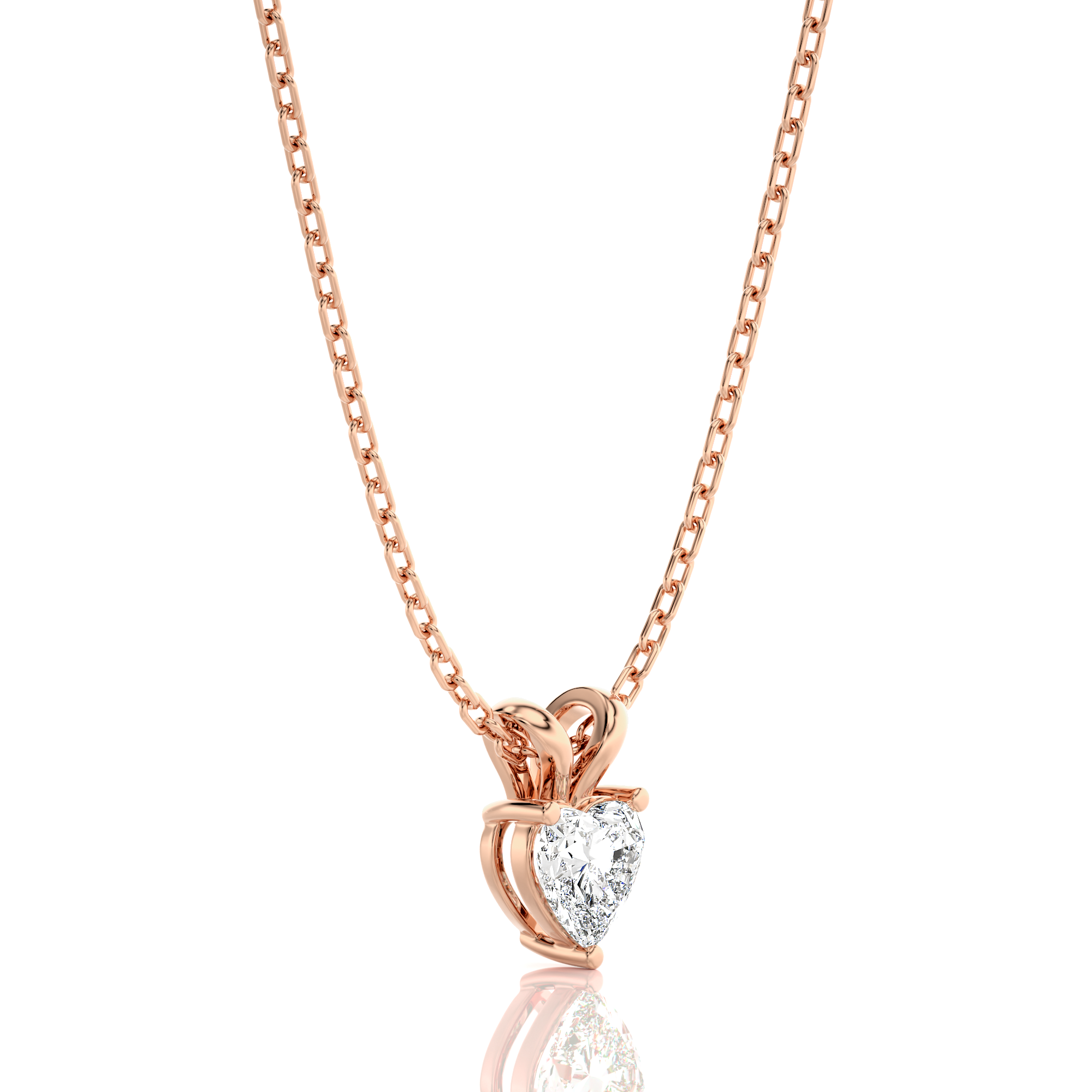 Shimmering Serenade Solitaire Pendant