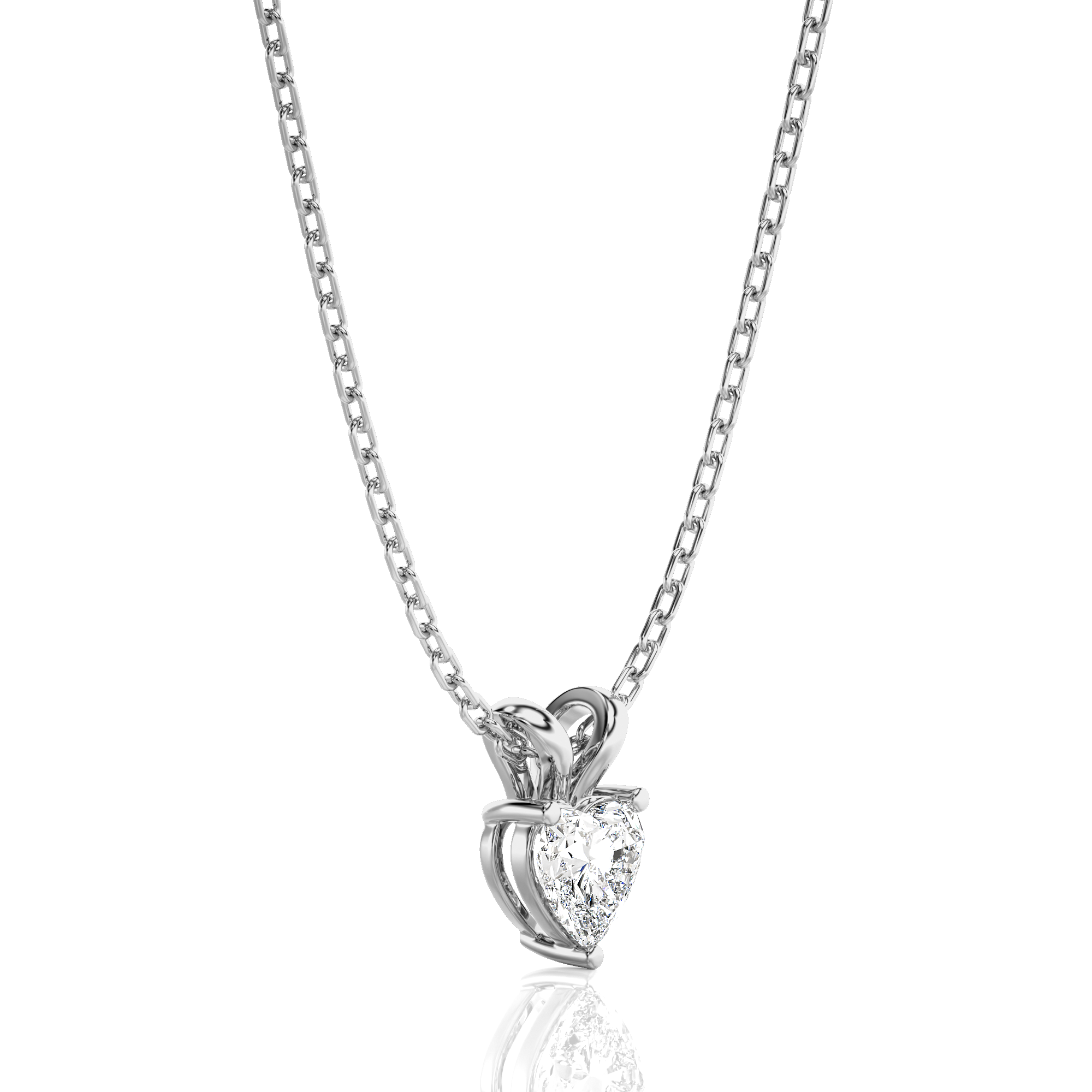 Shimmering Serenade Solitaire Pendant