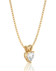 Shimmering Serenade Solitaire Pendant