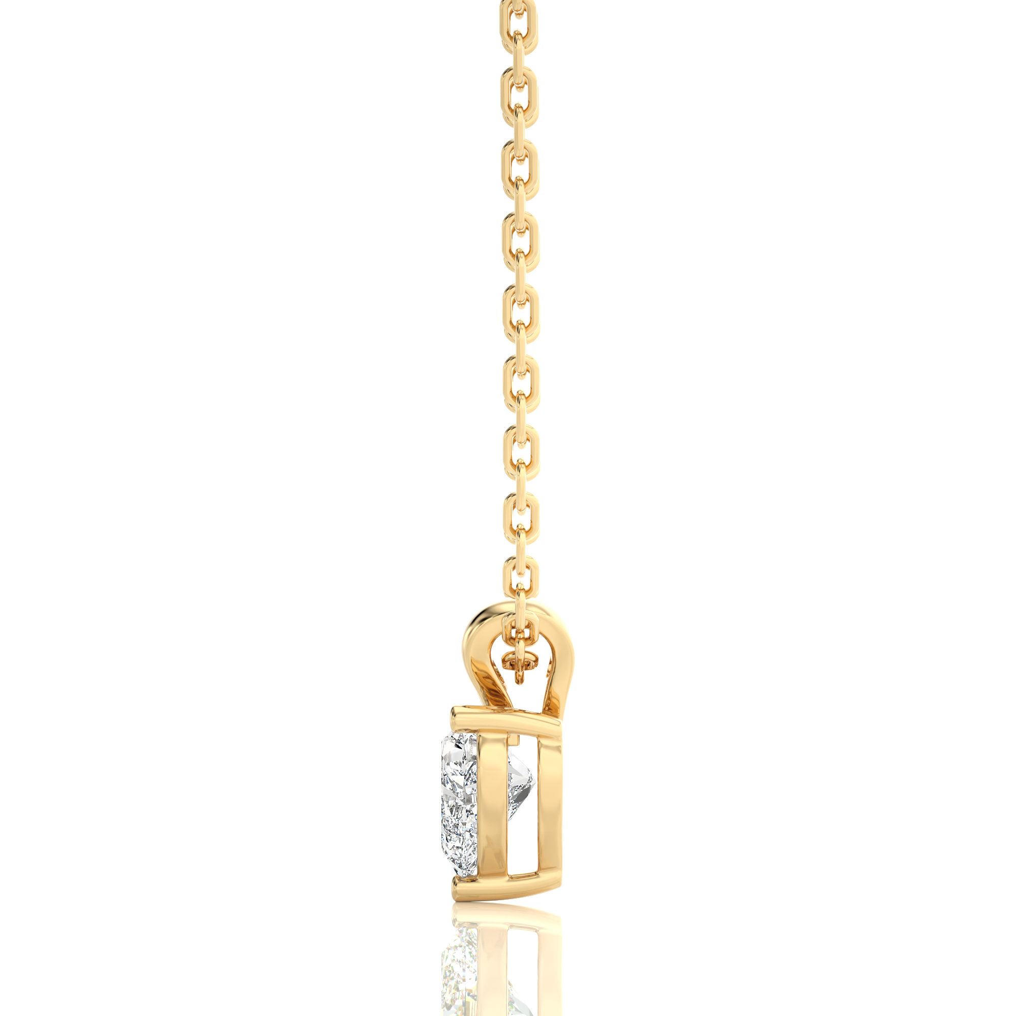 Shimmering Serenade Solitaire Pendant
