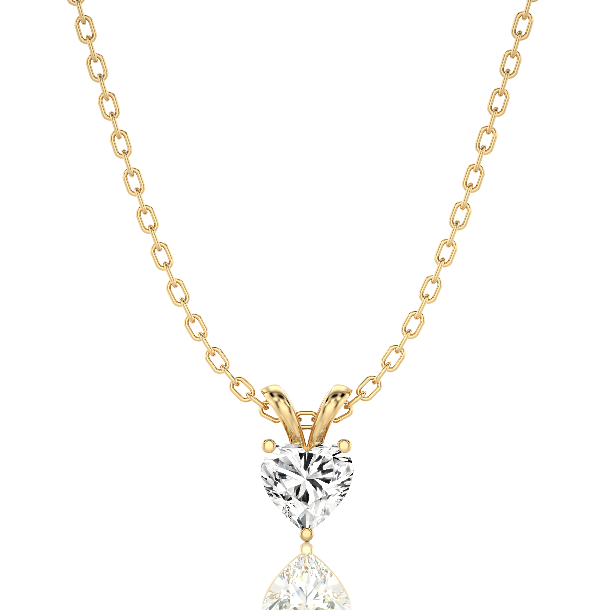 Shimmering Serenade Solitaire Pendant