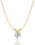 Shimmering Serenade Solitaire Pendant