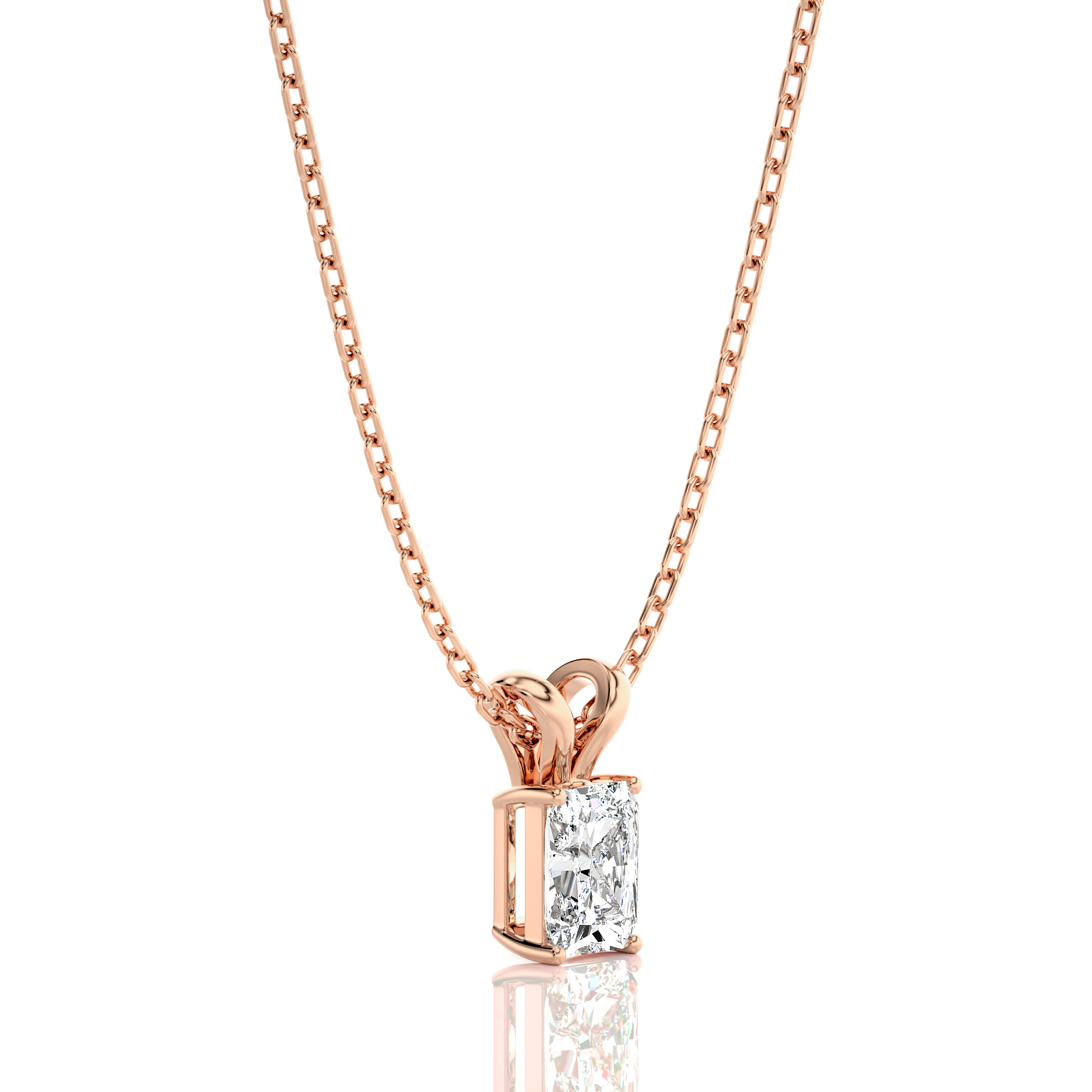 Shimmering Serenade Solitaire Pendant