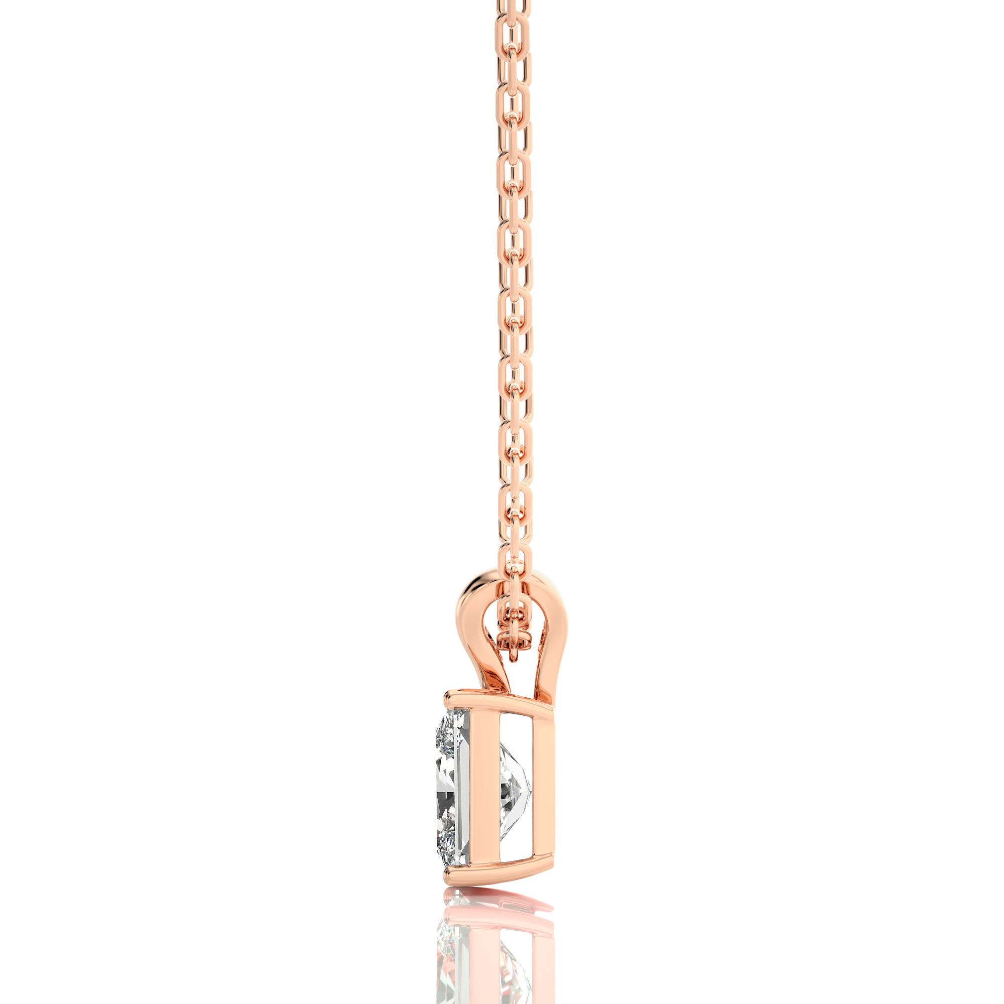 Shimmering Serenade Solitaire Pendant