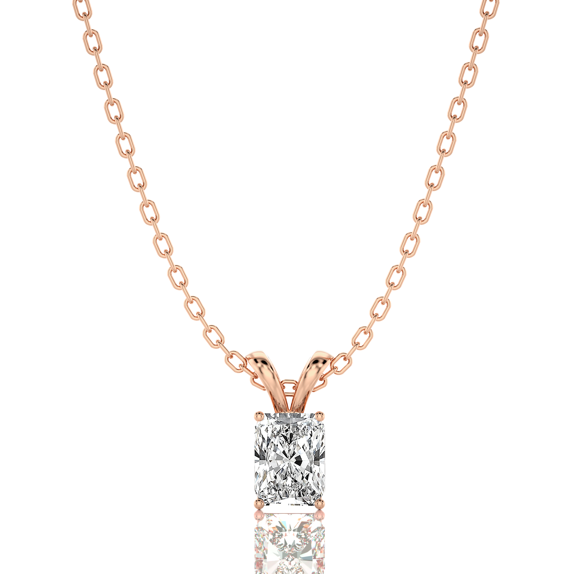 Shimmering Serenade Solitaire Pendant