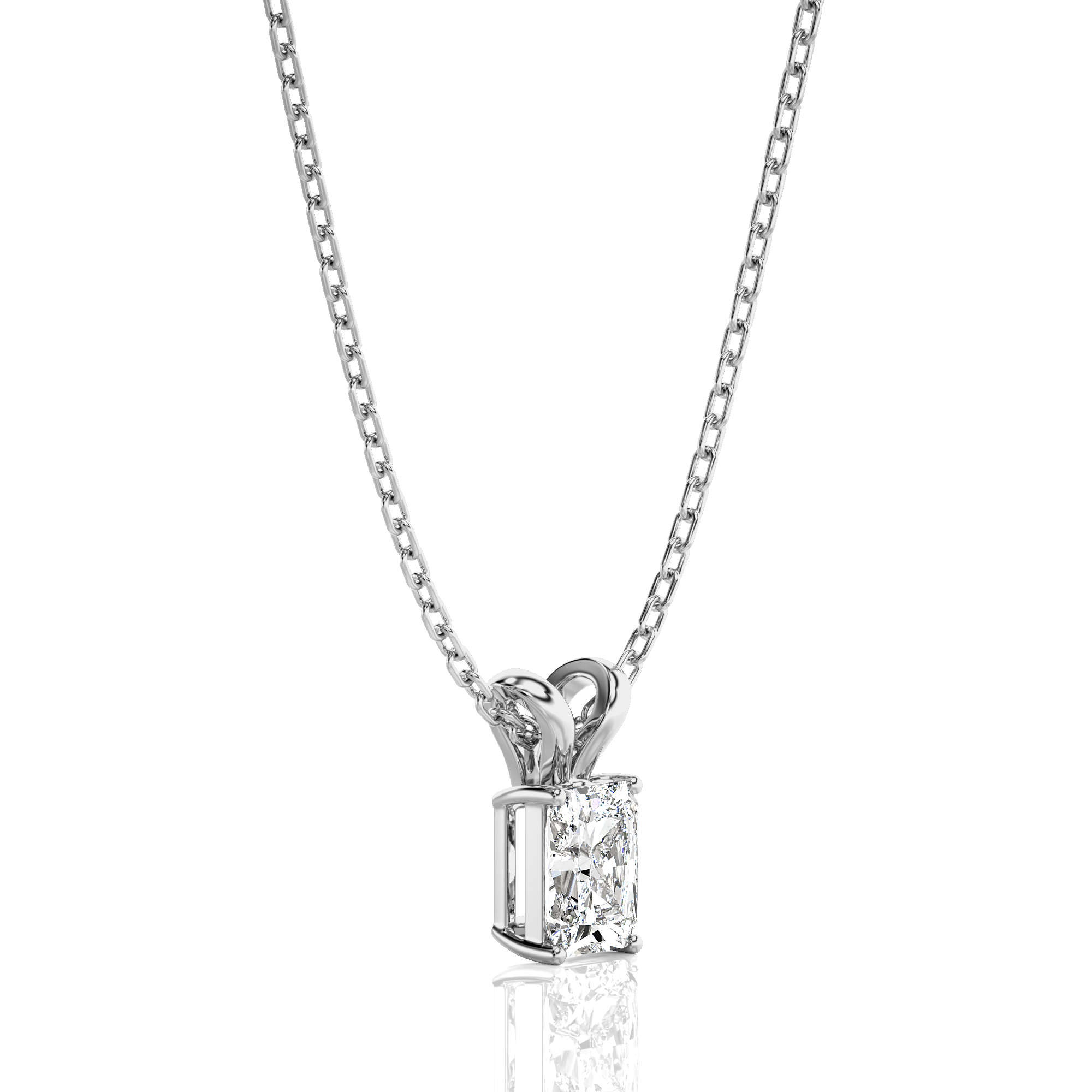 Shimmering Serenade Solitaire Pendant