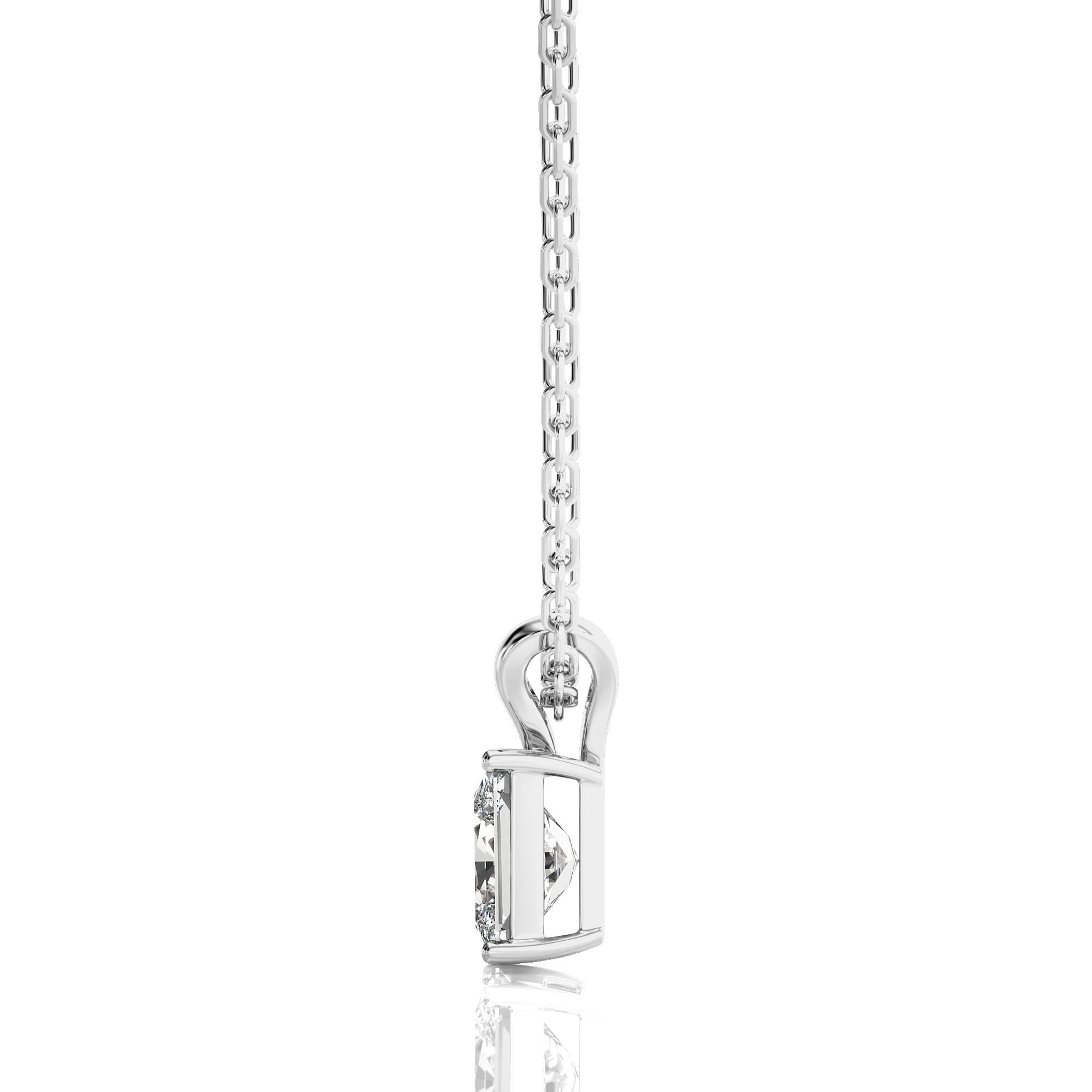 Shimmering Serenade Solitaire Pendant