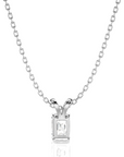 Shimmering Serenade Solitaire Pendant