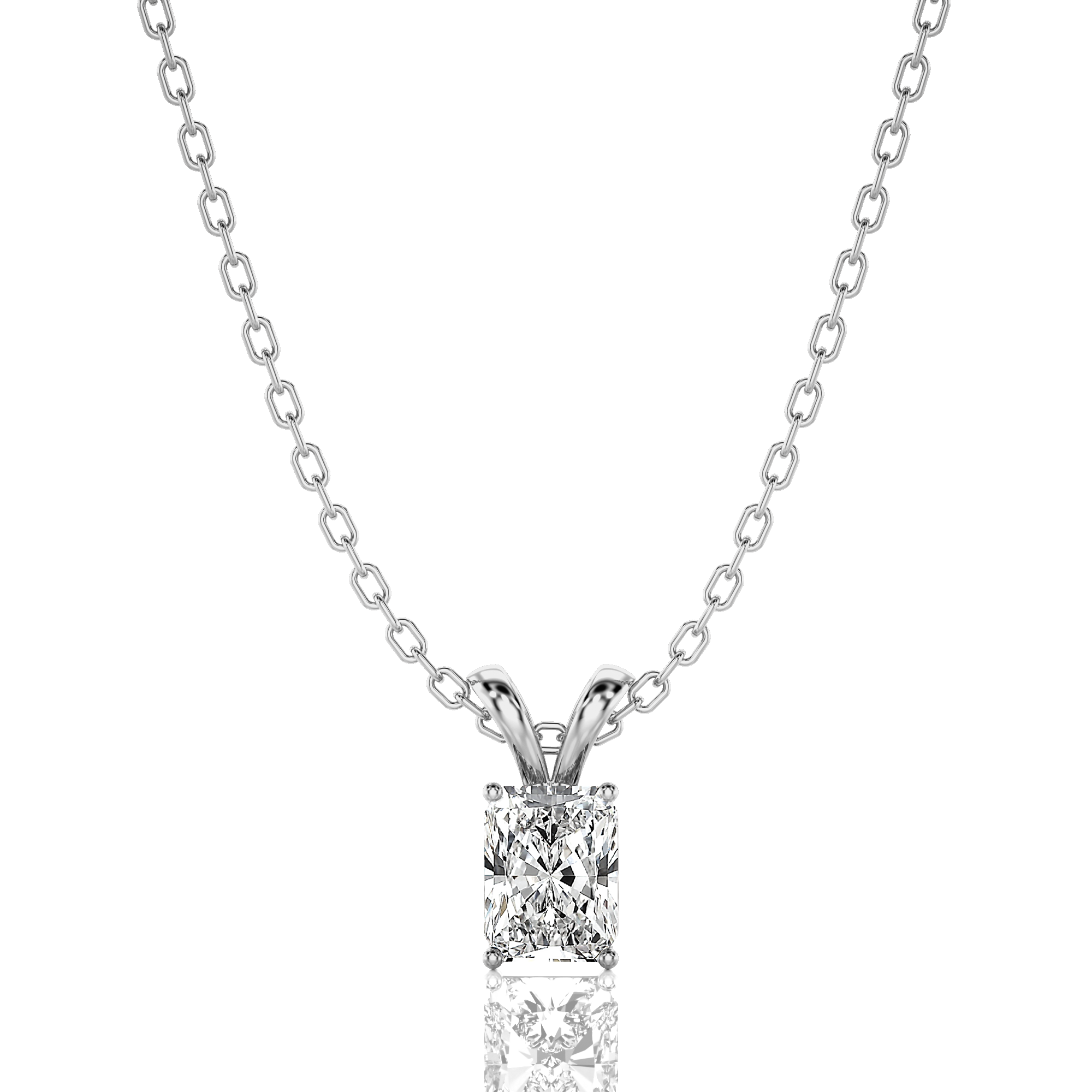 Shimmering Serenade Solitaire Pendant