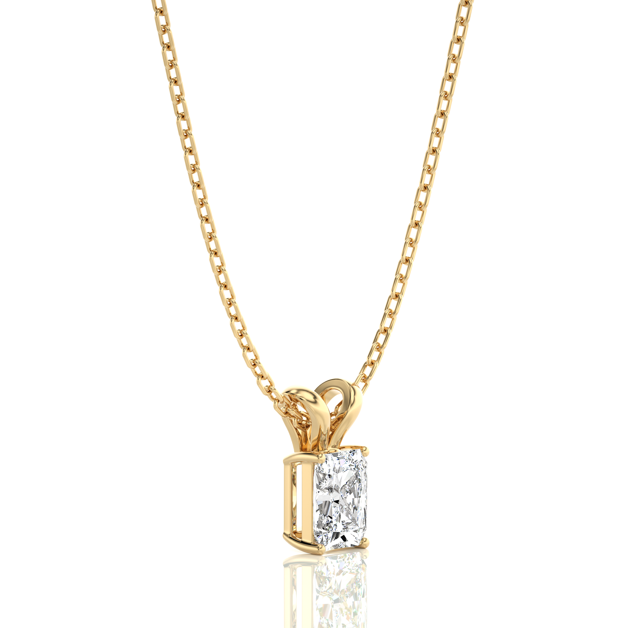 Shimmering Serenade Solitaire Pendant