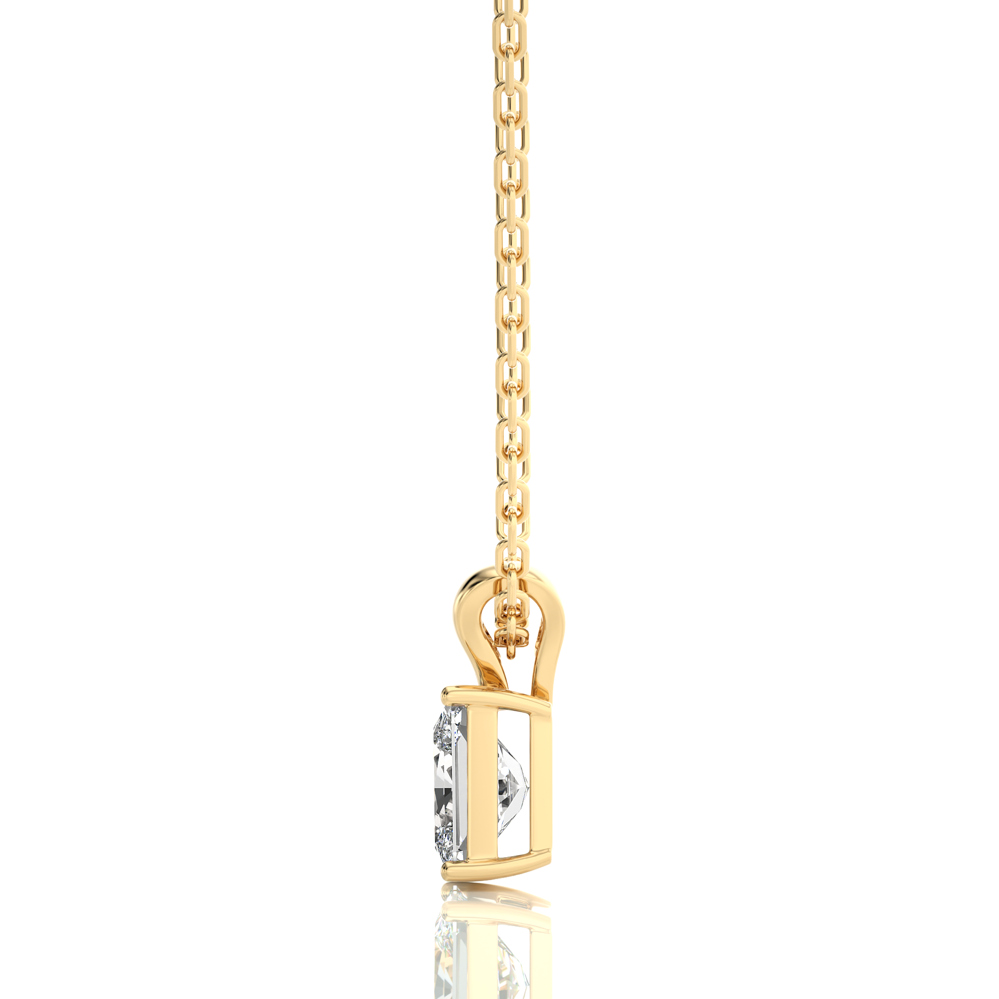 Shimmering Serenade Solitaire Pendant