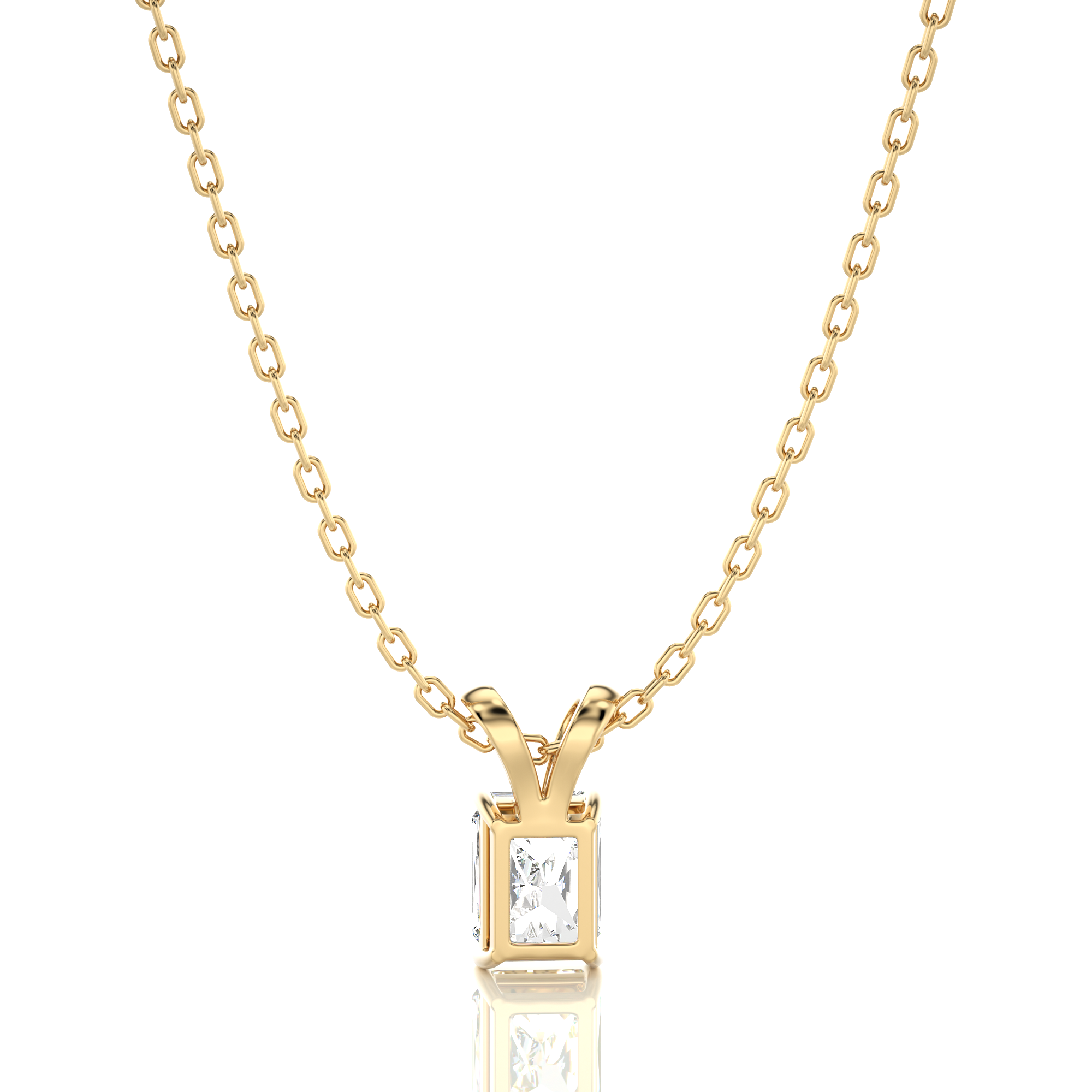 Shimmering Serenade Solitaire Pendant