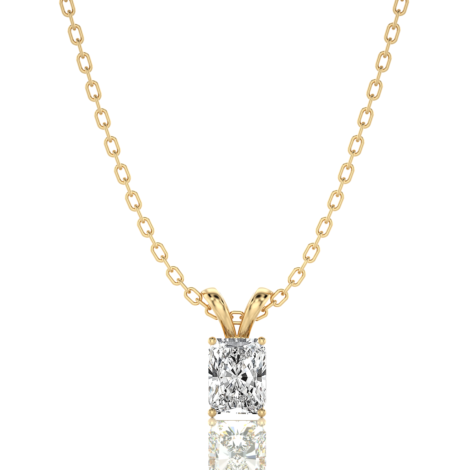 Shimmering Serenade Solitaire Pendant