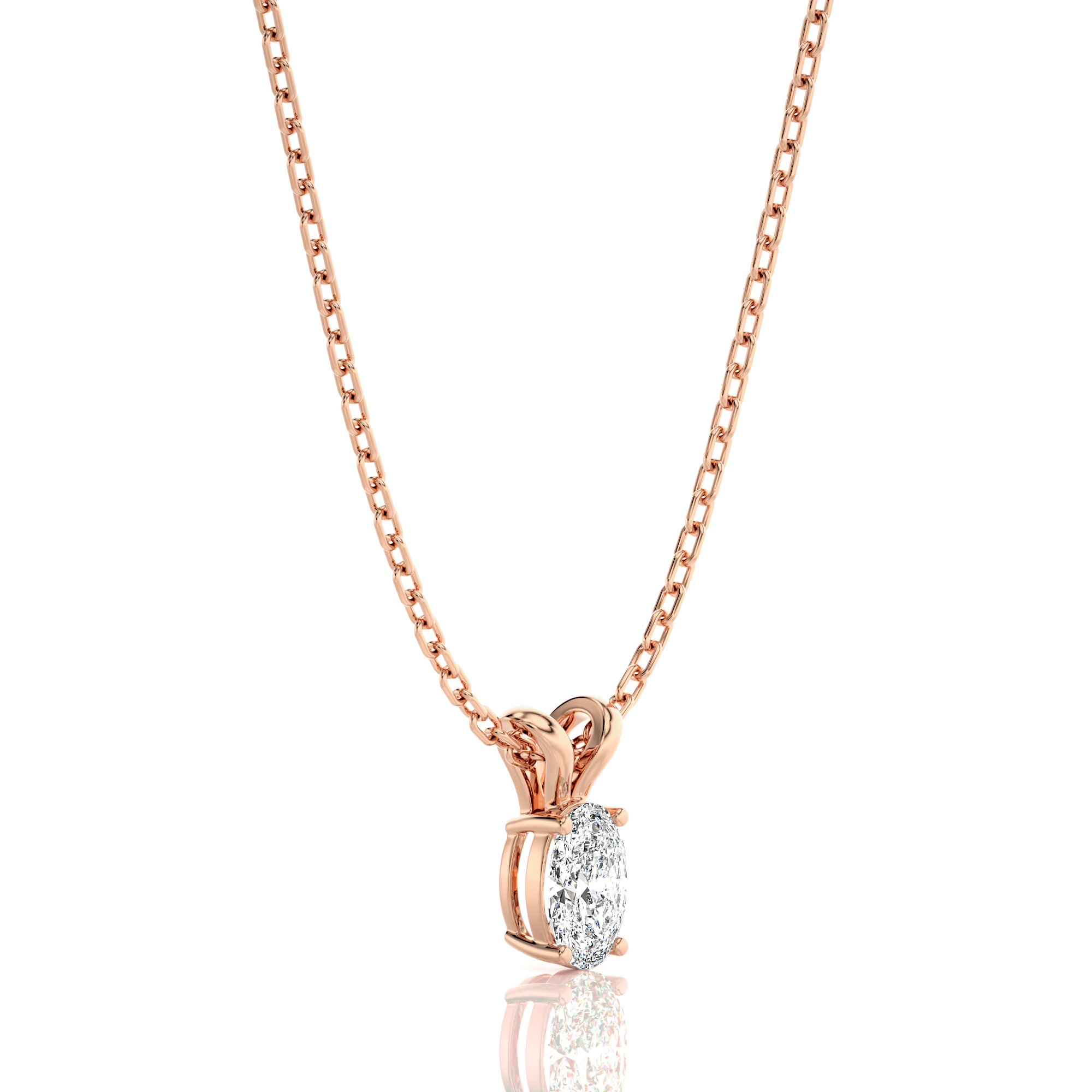 Shimmering Serenade Solitaire Pendant