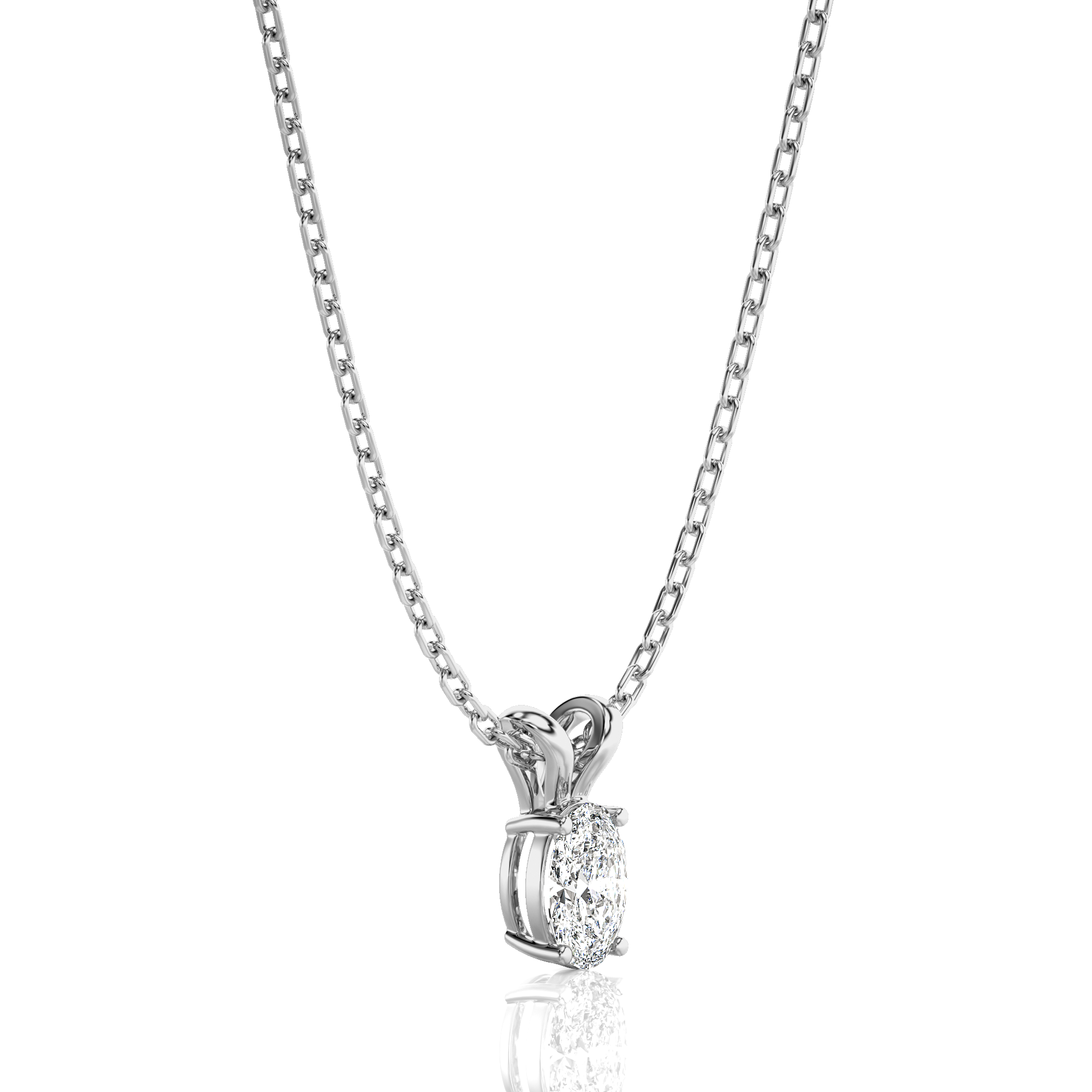 Shimmering Serenade Solitaire Pendant