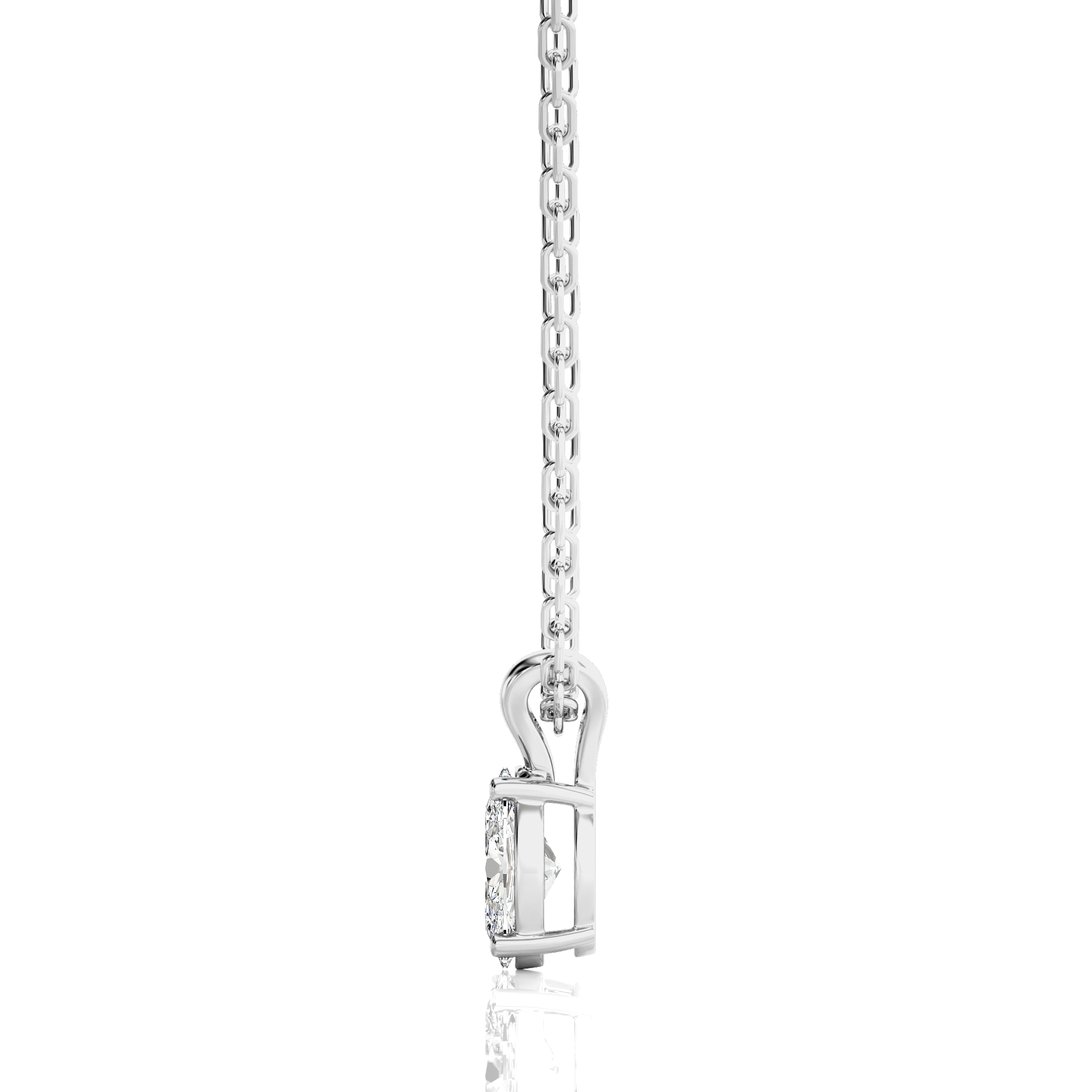Shimmering Serenade Solitaire Pendant