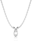 Shimmering Serenade Solitaire Pendant