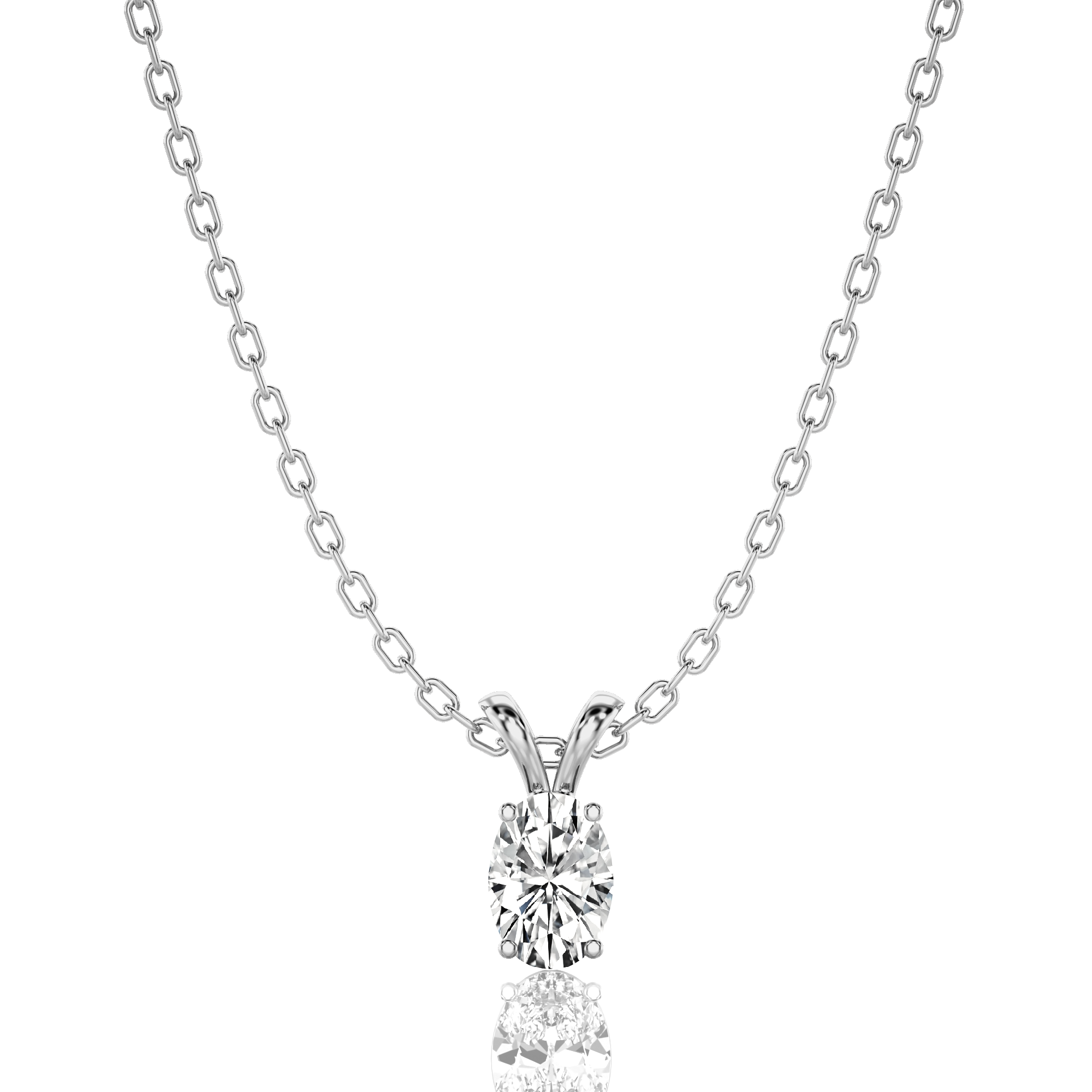 Shimmering Serenade Solitaire Pendant