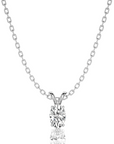 Shimmering Serenade Solitaire Pendant