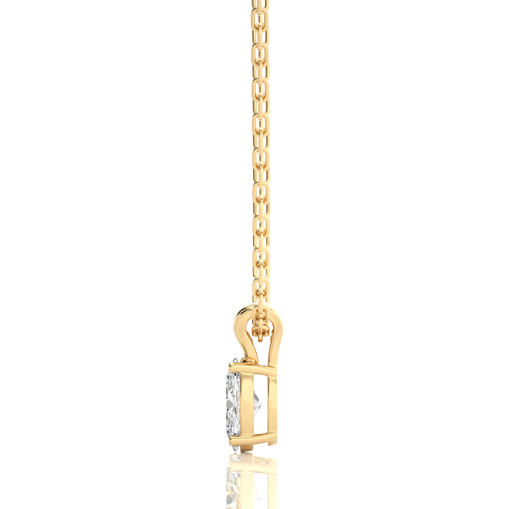 Shimmering Serenade Solitaire Pendant