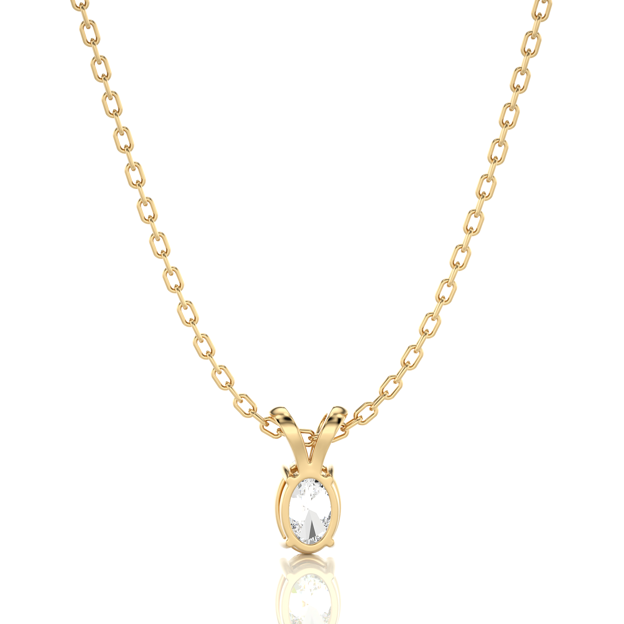 Shimmering Serenade Solitaire Pendant