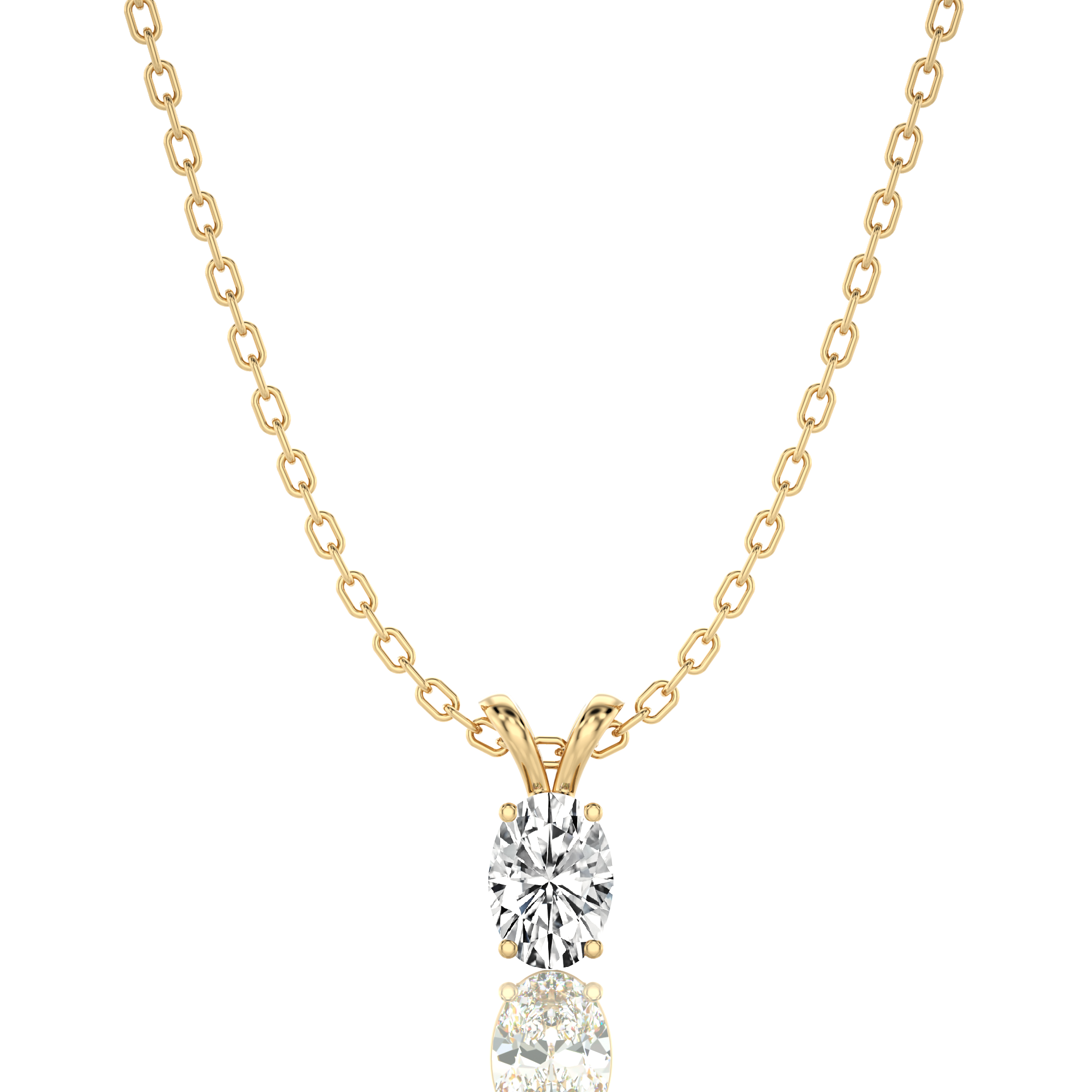 Shimmering Serenade Solitaire Pendant